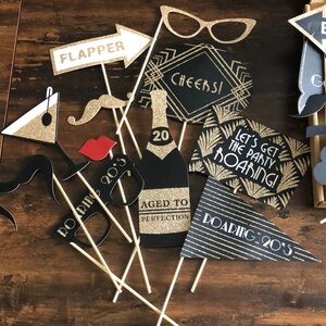 Roaring 20s Photo Booth props